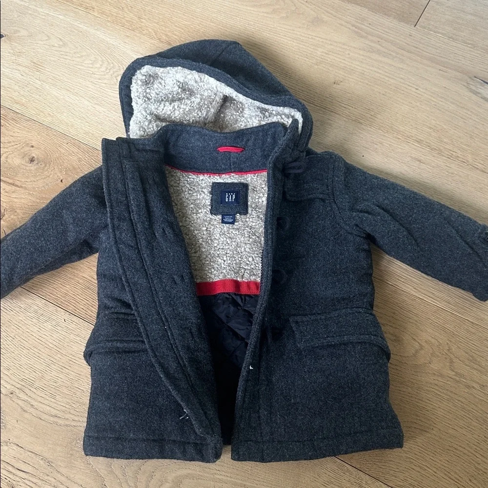 Gap wool Cozy Gray Toggle Coat for Kids Gray 2Y